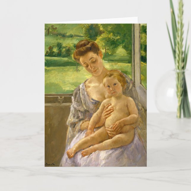 Carte Mère et enfant | Mary Cassatt (Devant)
