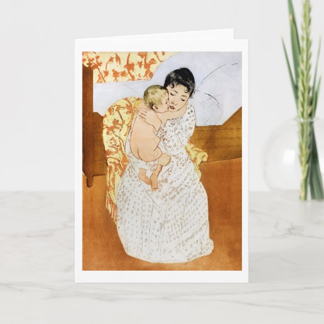 Carte Mère et enfant, Mary Cassatt (Devant)