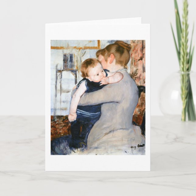 Carte Mère et enfant, Mary Cassatt (Devant)