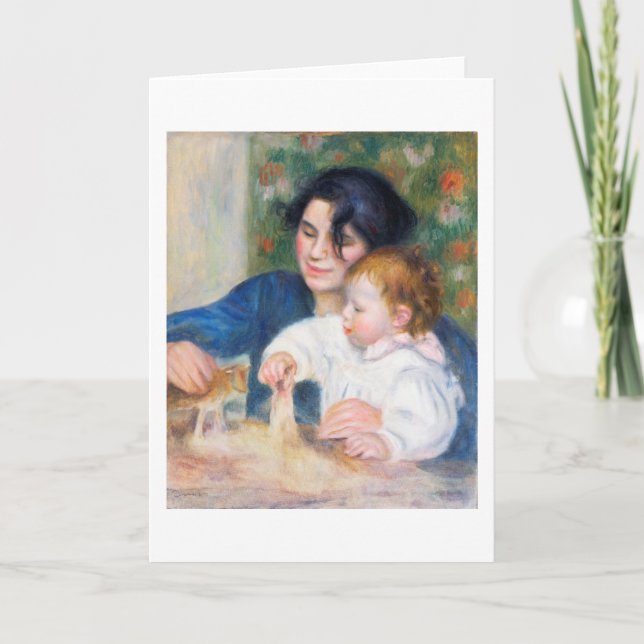Carte Mère et enfant, Renoir (Devant)