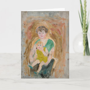 Carte Mère et enfant   Tadeusz Makowski