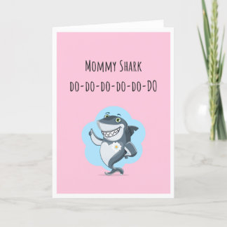 Carte mère Fête/Anniversaire de maman requin
