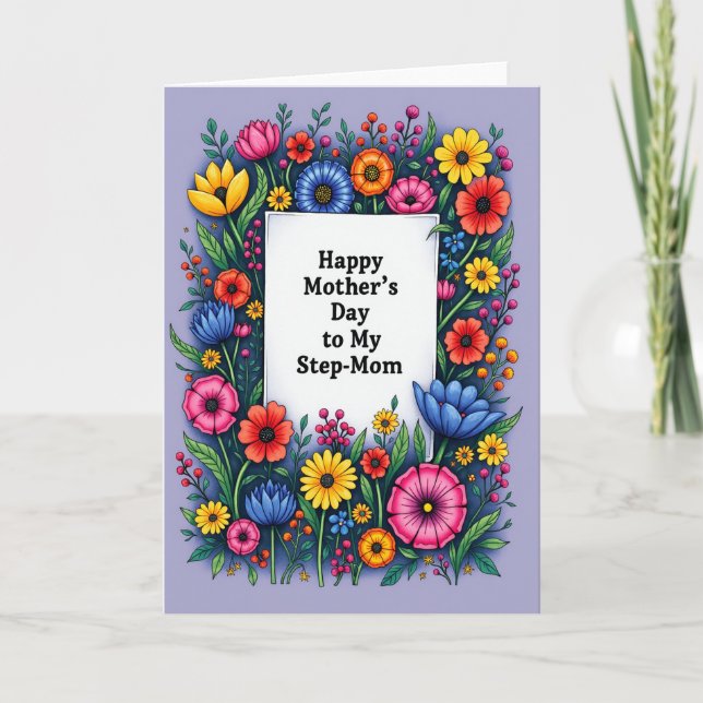 Carte Mère Fleurs Radieuses (Devant)