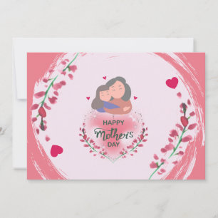 Carte mère florale sincère illustration fête de la mère