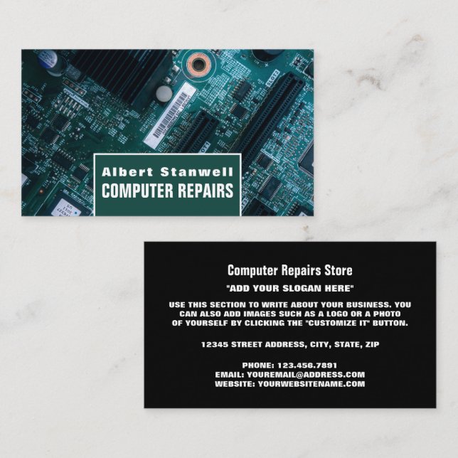 Carte mère, informatique (Devant / Derrière)