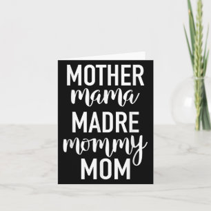 Carte Mère Mama Madre Maman Maman - Parent Citation