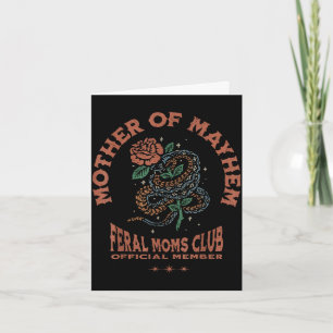 Carte Mère rétro du chaos club de mamans sauvages mères