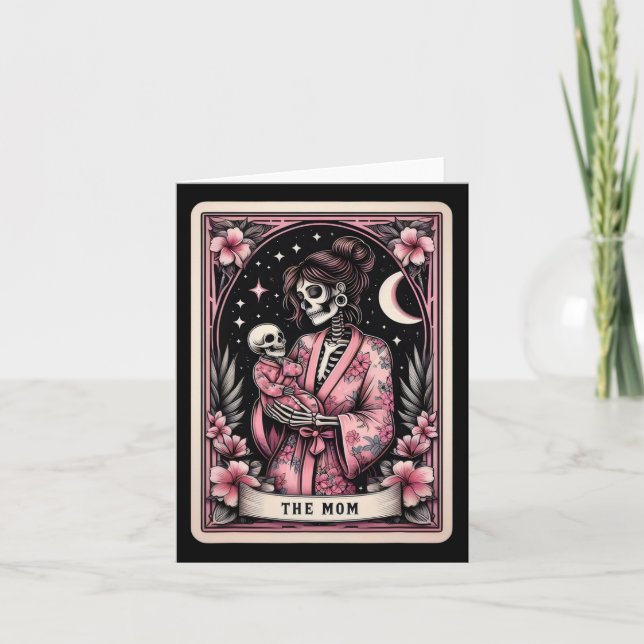 Carte mère Tarot Fête des mères Pink Skeleton Mama (Devant)