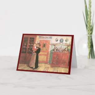 Carte Mère tenant le bébé dans la cuisine