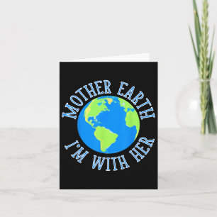 Carte Mère Terre Je Suis Avec Elle Protéger L'Environnem