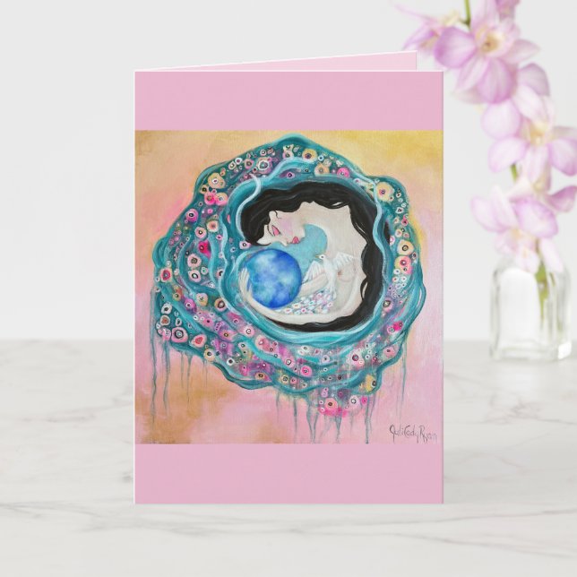 Carte Mère Terre Whimsical Art (Orchidée)