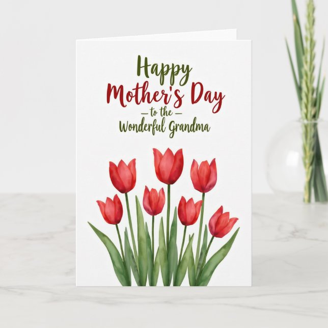 Carte Mère Tulipe Écarlate (Devant)
