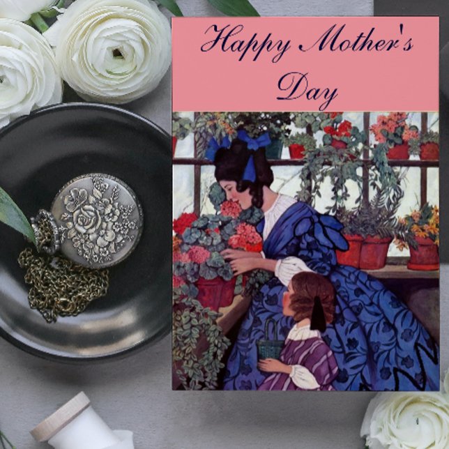 Carte Mère vintage et enfant (Créateur téléchargé)