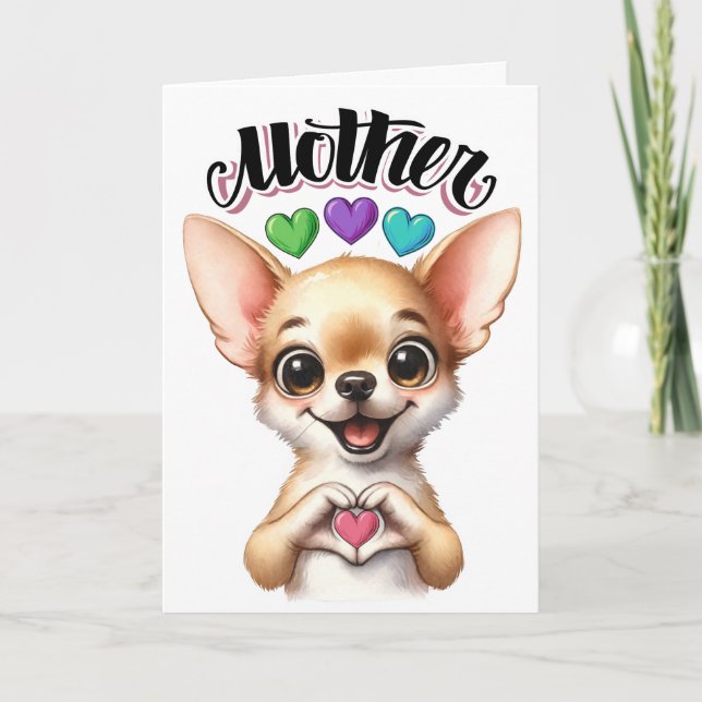 Carte MÈRE - Voir à l'intérieur . (Devant)