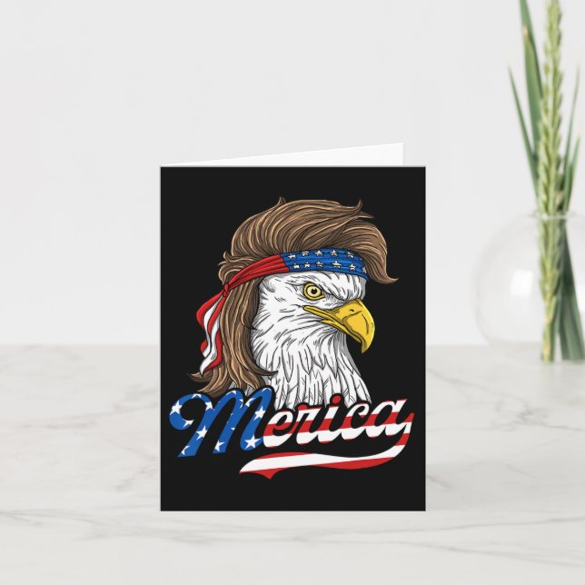Carte Merica - Aigle De Liberté Patriotique Usa - 4e De  (Devant)