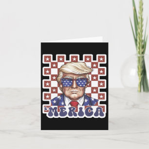 Carte Merica Trump 4 juillet heureux Trump Drapeau améri