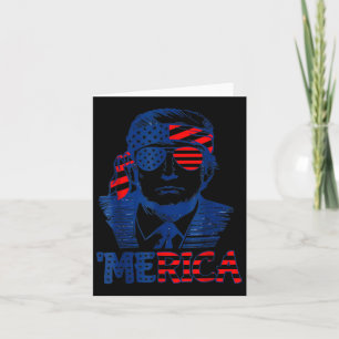 Carte Merica Trump 4 juillet heureux Trump Drapeau améri