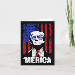 Carte Merica Trump 4 juillet heureux Trump Drapeau améri