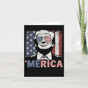 Carte Merica Trump 4 juillet heureux Trump Drapeau améri