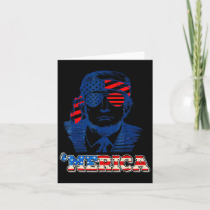 Carte Merica Trump Joyeux 4 juillet Trump Drapeau Améric