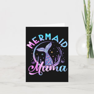 Carte Mermaid Mama Seashell Anniversaire Femmes Ocean Ma