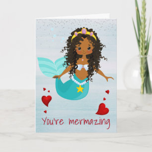 Carte Mermaid You are Mermazing African American