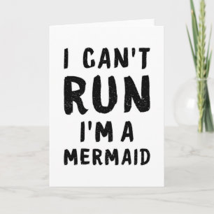 Carte Mermaids Fille Sirène Mer Art drôle Anniversaire C
