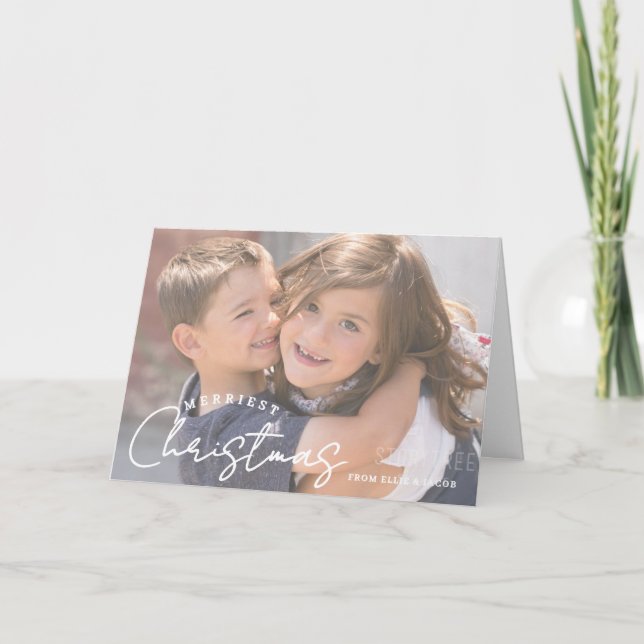 Carte Merriest Christmas Family Joy Christmas (Devant)