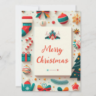 Carte Merry and colorful Christmas card!
