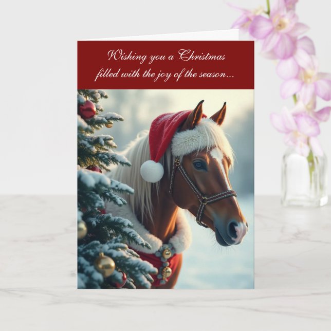 Carte Merry and Mane Christmas Card (Orchidée)