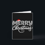 Carte Merry Christmas Buffalo Black And White<br><div class="desc">Merry Christmas Buffalo Black And White</div>