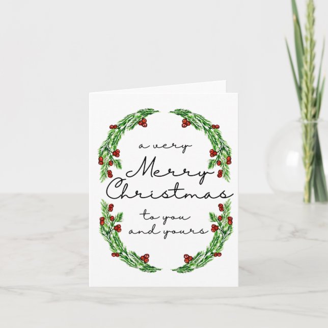 Carte Merry Christmas Card (Devant)