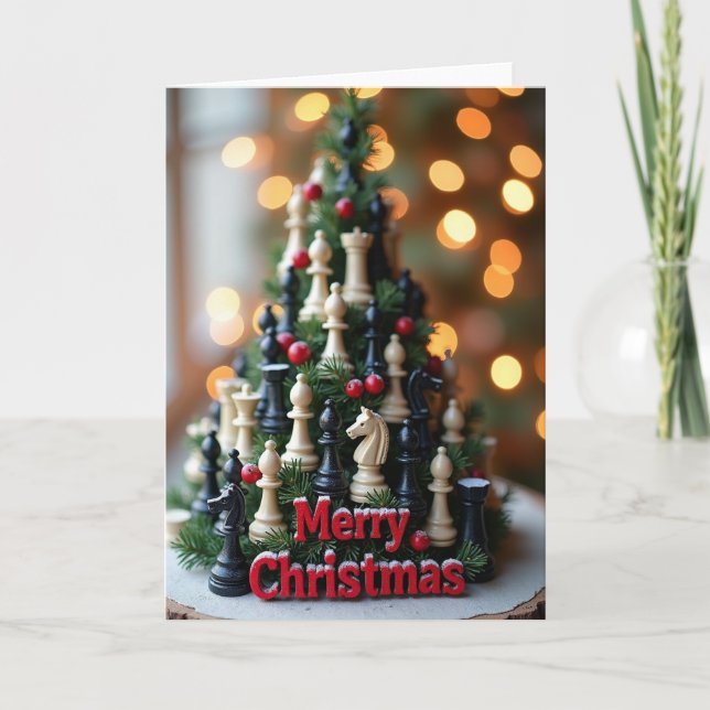 Carte Merry Christmas Chess (Devant)