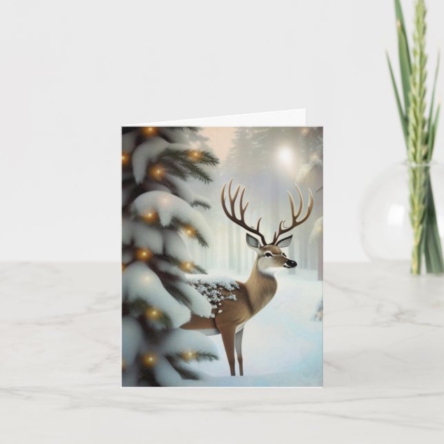 Carte Merry Christmas Deer (Devant)