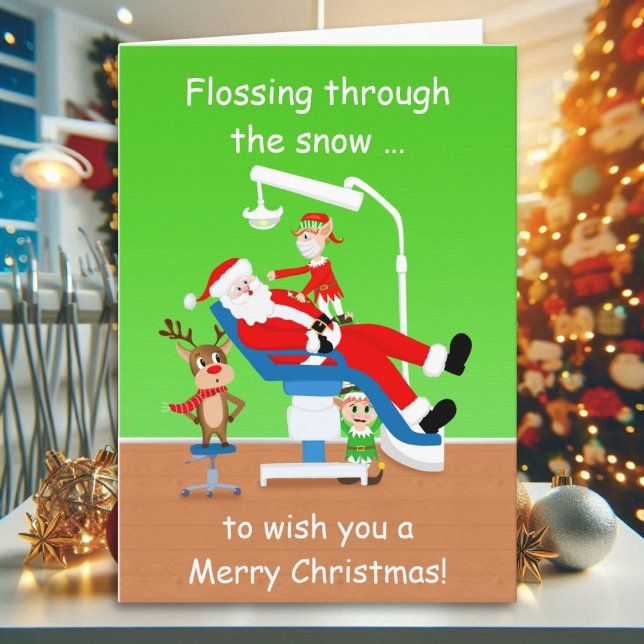 Carte Merry Christmas Dentist Santa (Créateur téléchargé)