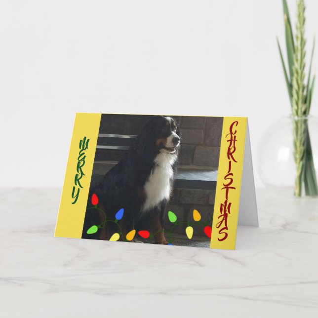 CARTE MERRY CHRISTMAS ET C'EST **L'HEURE DE LA FÊTE*** (Devant)
