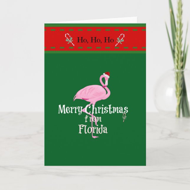 Carte Merry Christmas from Florida (Devant)
