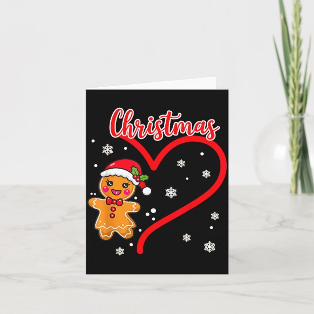 Carte Merry Christmas Gingerbread Couple Christmas  (Devant)