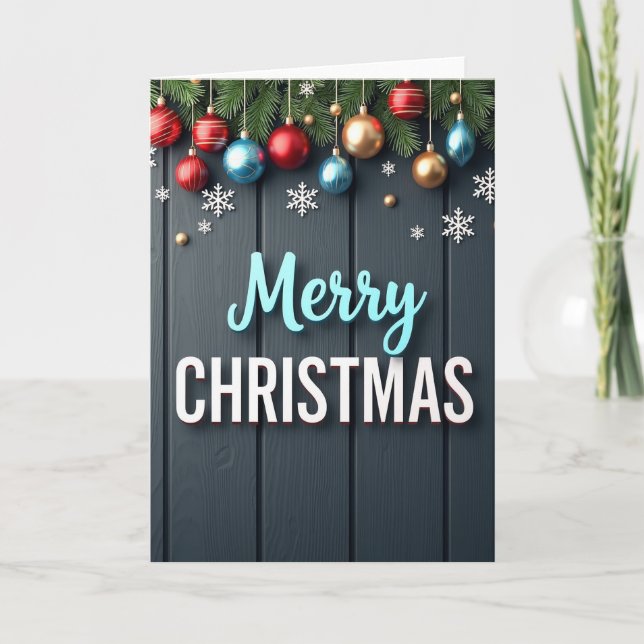 Carte Merry Christmas Greeting Card (Devant)