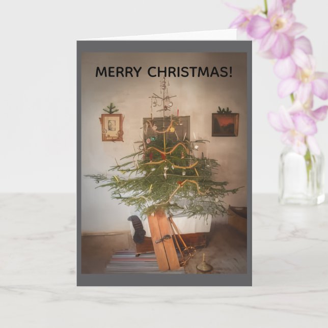 Carte Merry Christmas Greeting Card (Orchidée)
