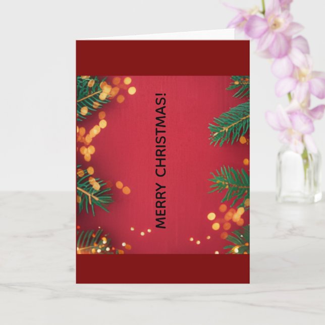 Carte Merry Christmas Greeting Card (Orchidée)