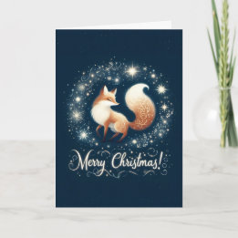 Carte Merry Christmas - Magical Fox