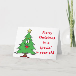 CARTE MERRY CHRISTMAS SPÉCIAL *ÂGÉ DE 6 ANS*