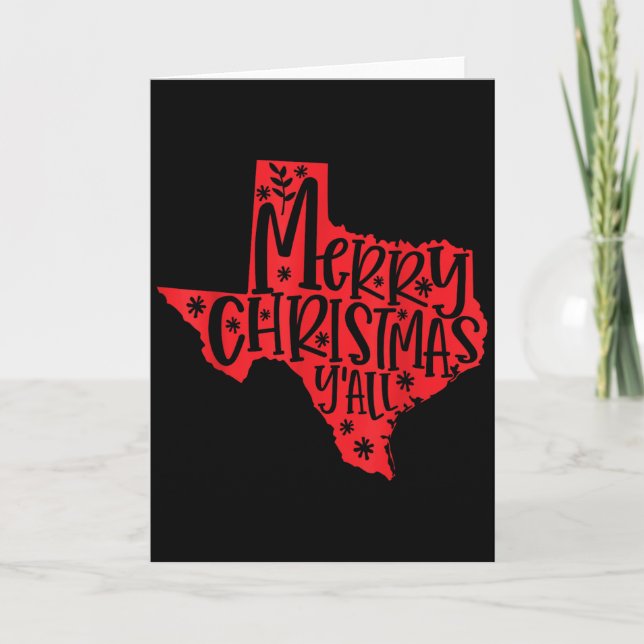 Carte Merry Christmas Texas  (Devant)