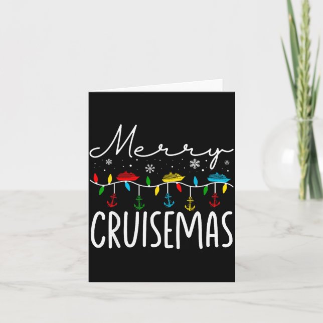 Carte Merry Cruisemas Christmas Family Cruisin Funny Cru (Devant)