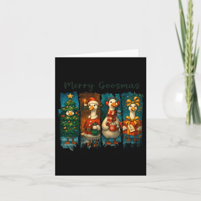 Carte Merry Goosmas - Just A Jolly Goose - Christmas Goo (Devant)