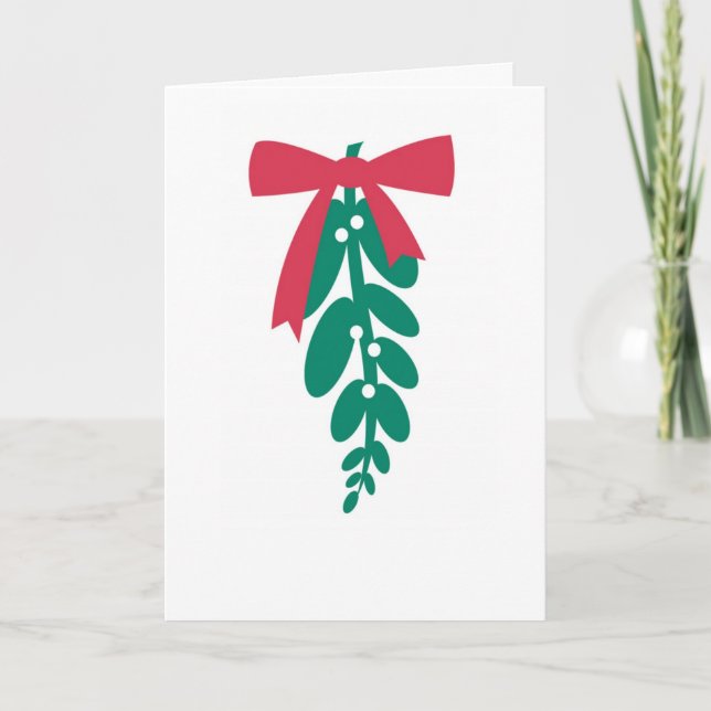 Carte Merry Kissmas WagsToWish_Mistletoe (Devant)
