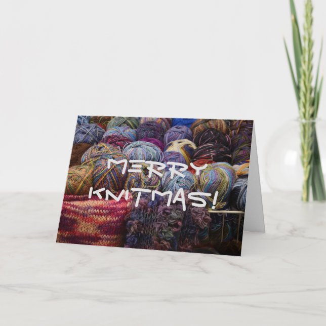 Carte Merry Knitmas (Devant)