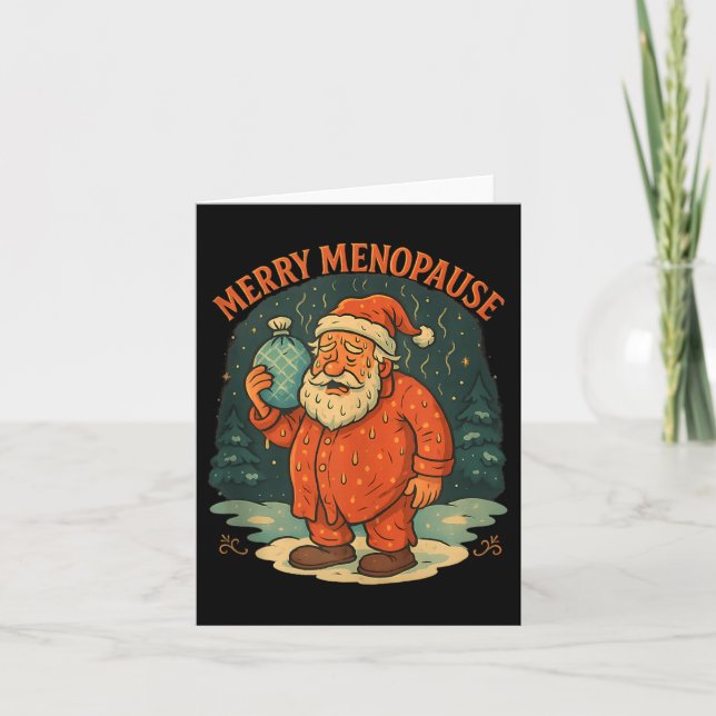 Carte Merry Menopause Funny Santa Meme Tank Top  (Devant)