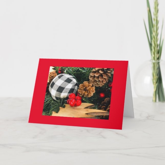 Carte **MERRY NOËL** et "UNE NOUVELLE ANNÉE TRÈS HEUREUS (Devant)